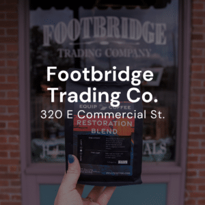 Footbridge Trading Co. 320 E Commercial St.